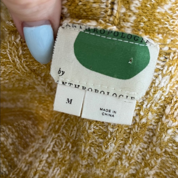 Anthropologie Abigail Marled Duster Long Cardigan Sweater Medium Open Front - Picture 8 of 12